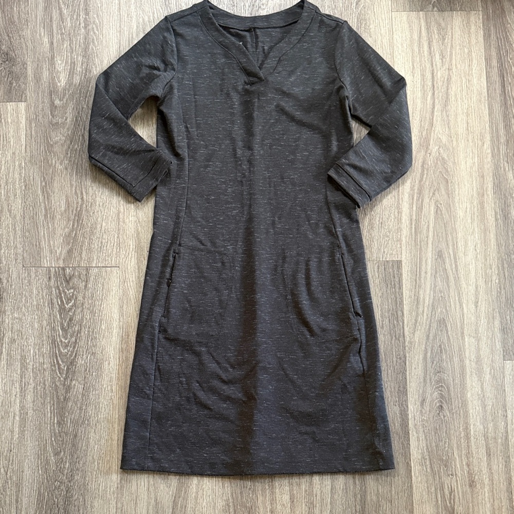 Royal Robbins Charcoal Long Sleeve Dress
